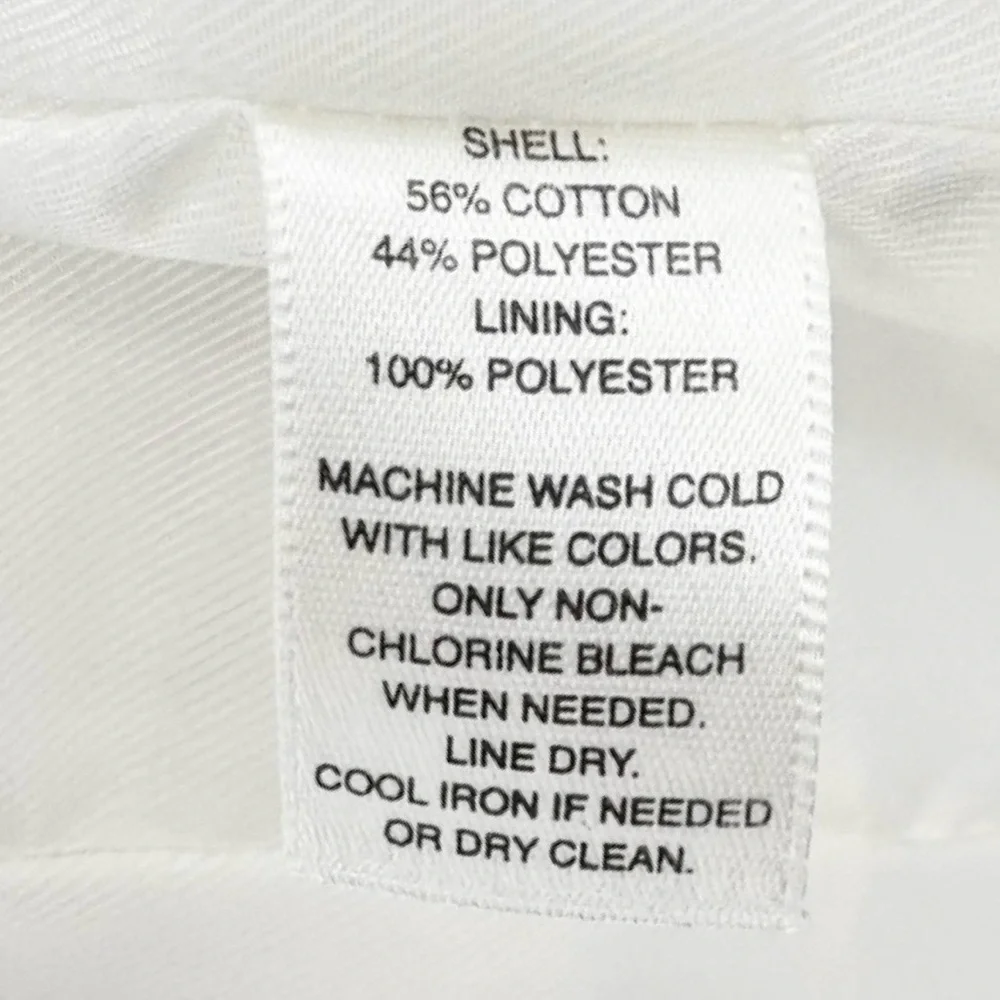 WHBM Belted Waist Winter White Jacket - Picture 6 of 6